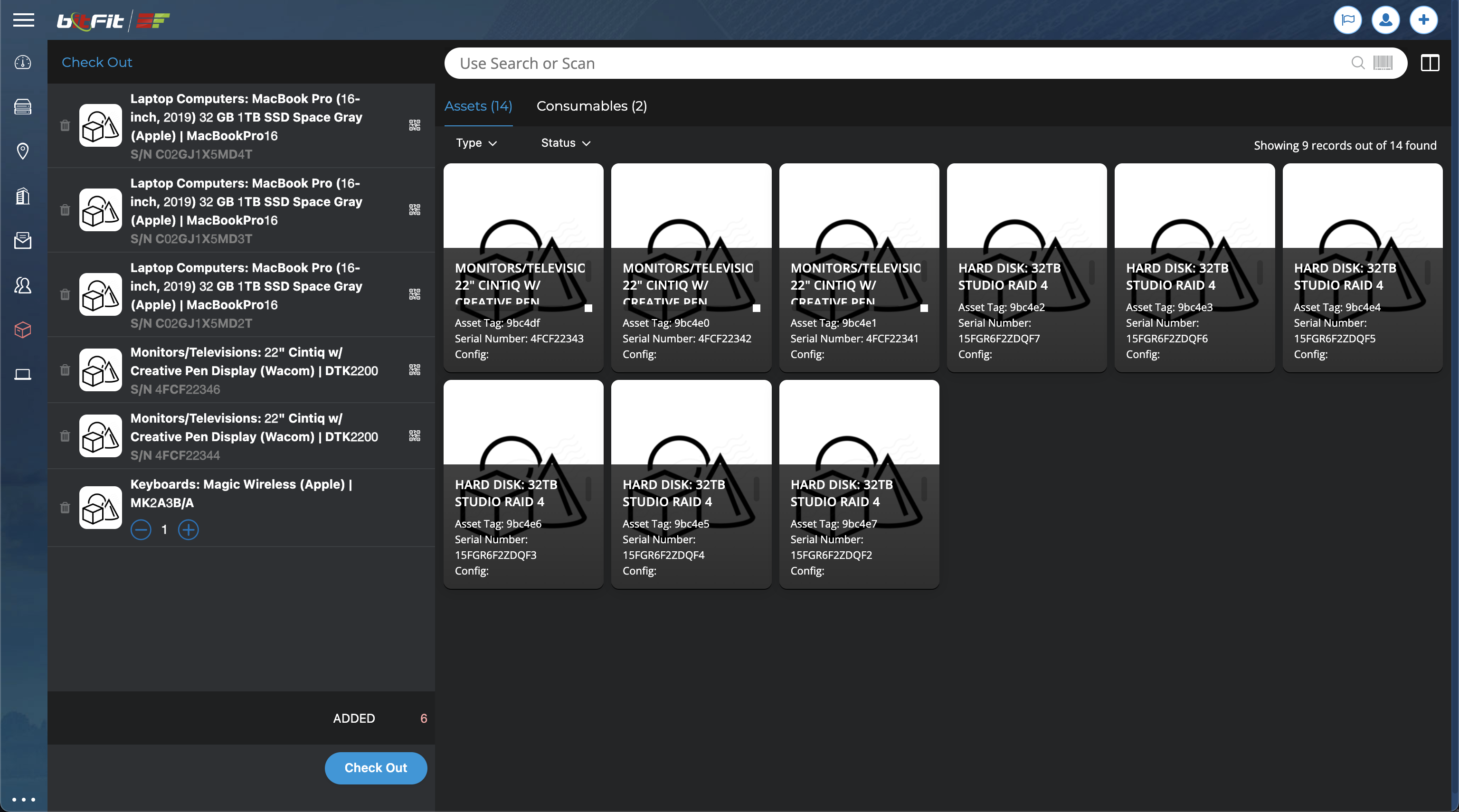 Bulk Check Out and Check In Explained - bitFit Asset Management System